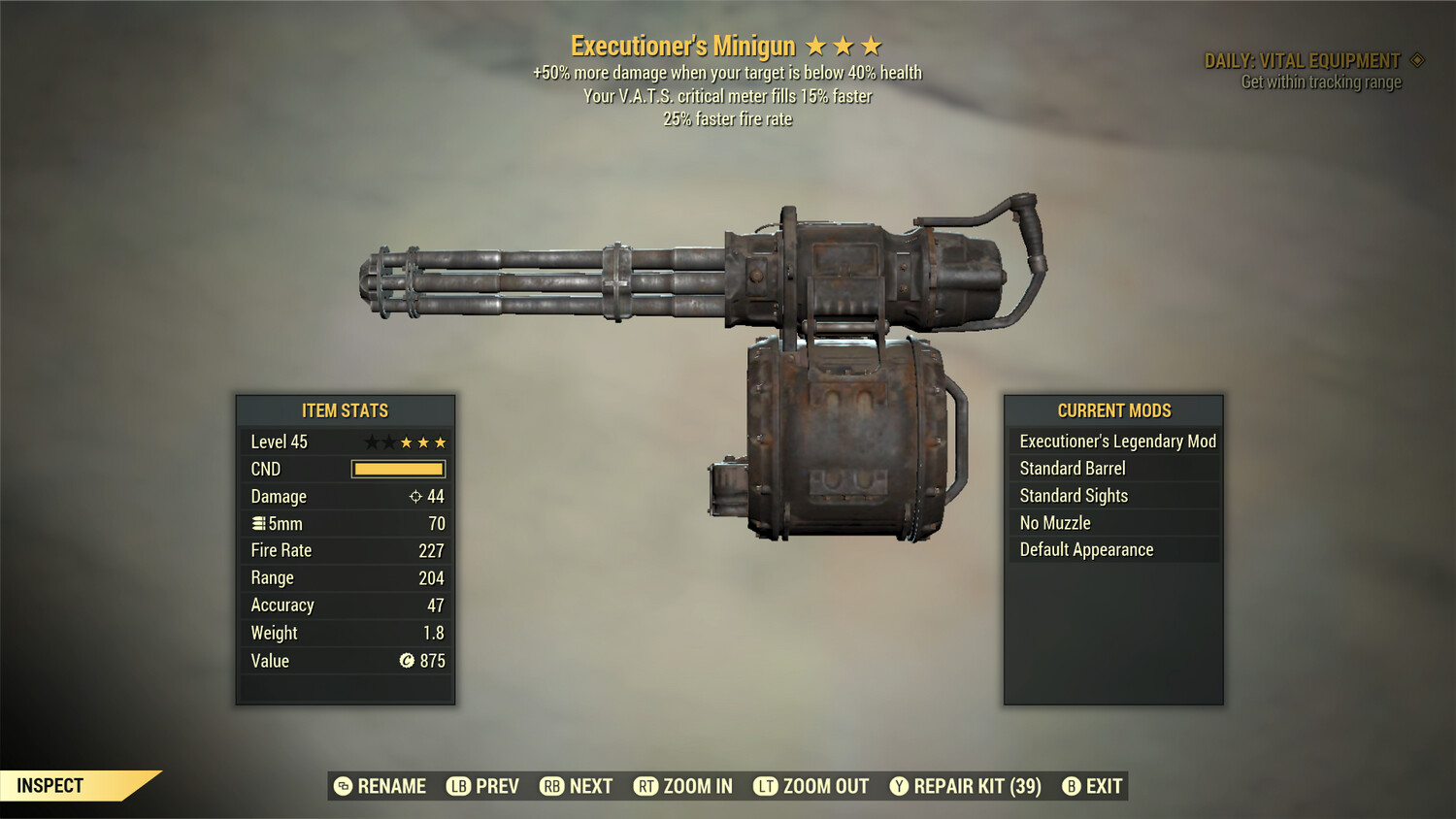 Executioners 25/15 Minigun