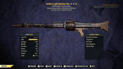 Junkie Explosive 25 Light Machine Gun