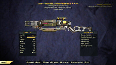 Junkie 25/50 Laser Rifle