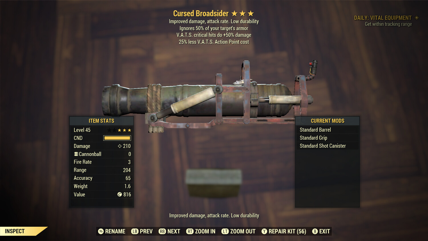 Cursed Broadsider 2021 Mole Miner Pail Reward