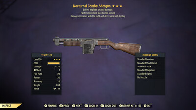 Nocturnal Explosive FMSWA Combat Shotgun