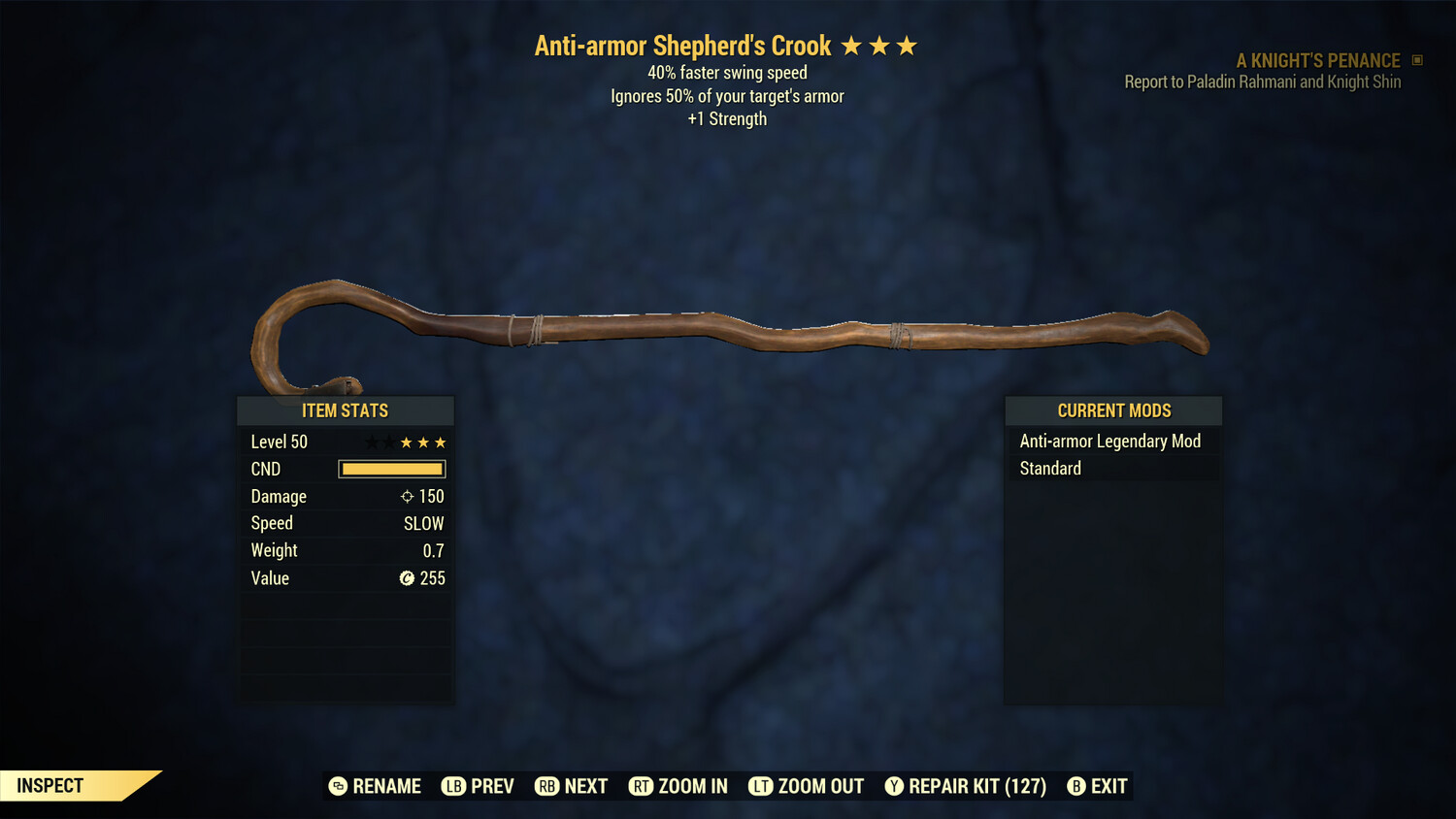 Anti Armor 1S/SS Shepherd Crook
