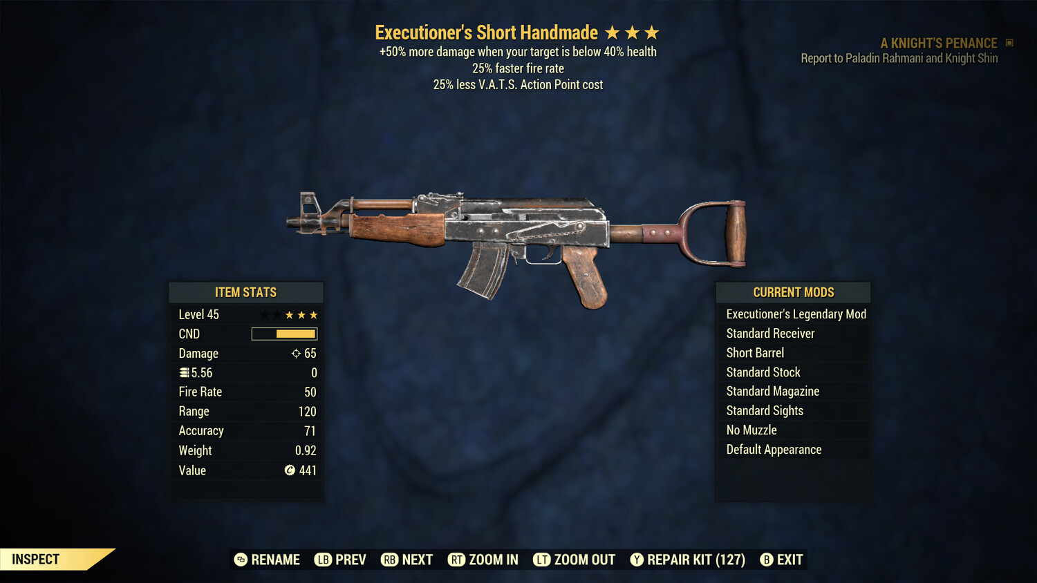 Executioners 25/25 Handmade