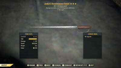 Junkie 1S SS Revolutionary Sword