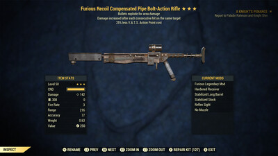 Furious Explosive 25 Pipe Rifle