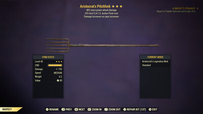 Aristocrat PA/25 Pitch Fork