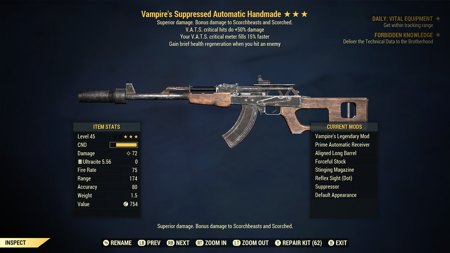 Vampire 50/15c Handmade