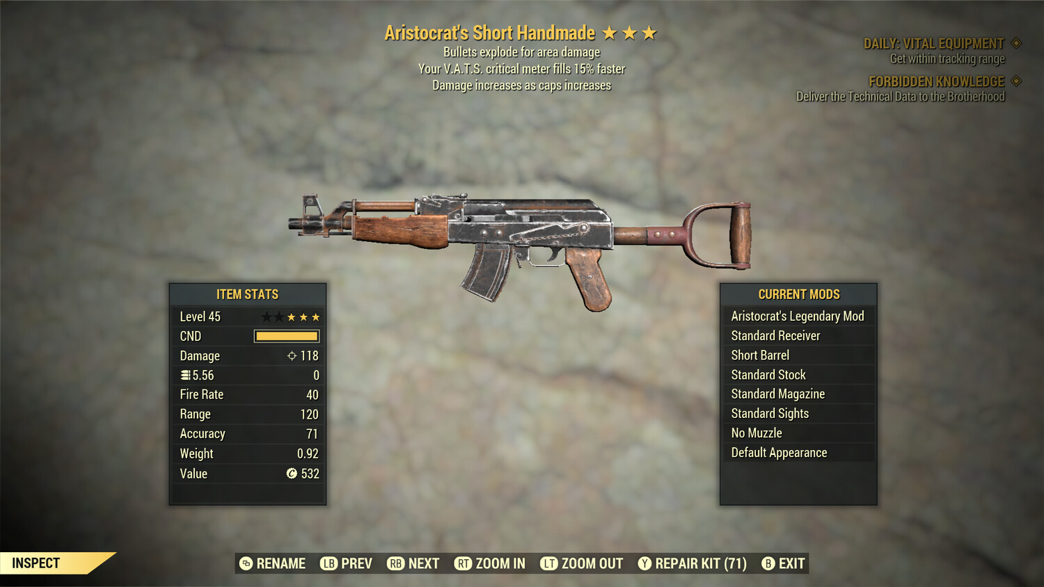 Aristocrat Explosive 15 Handmade