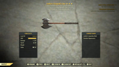 Junkie 50/25 Grognak Axe