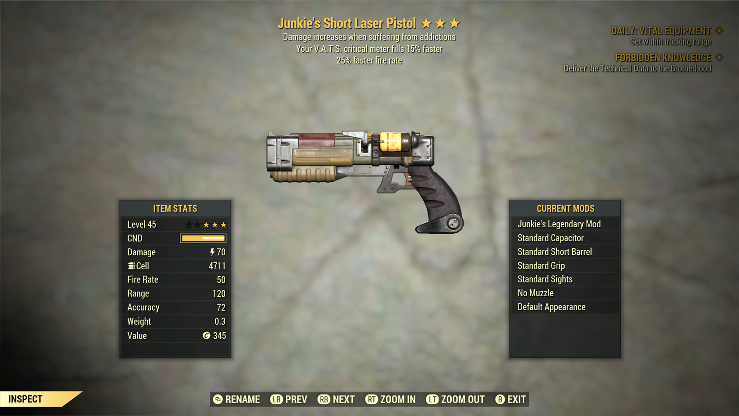 Junkie 25/15 Laser Pistol/Rifle