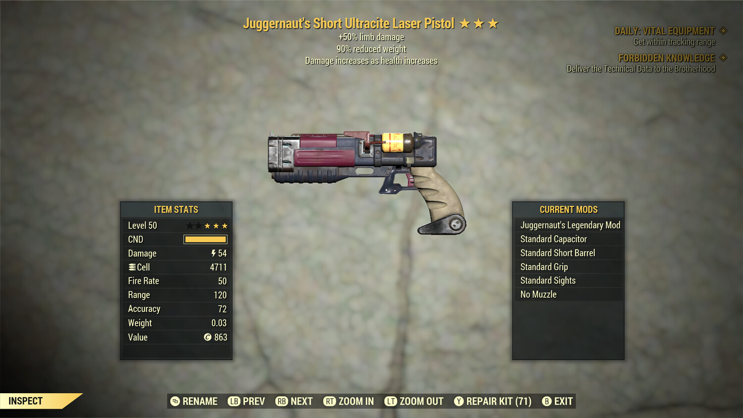 Juggernaut 50/90 Laser Pistol/Rifle