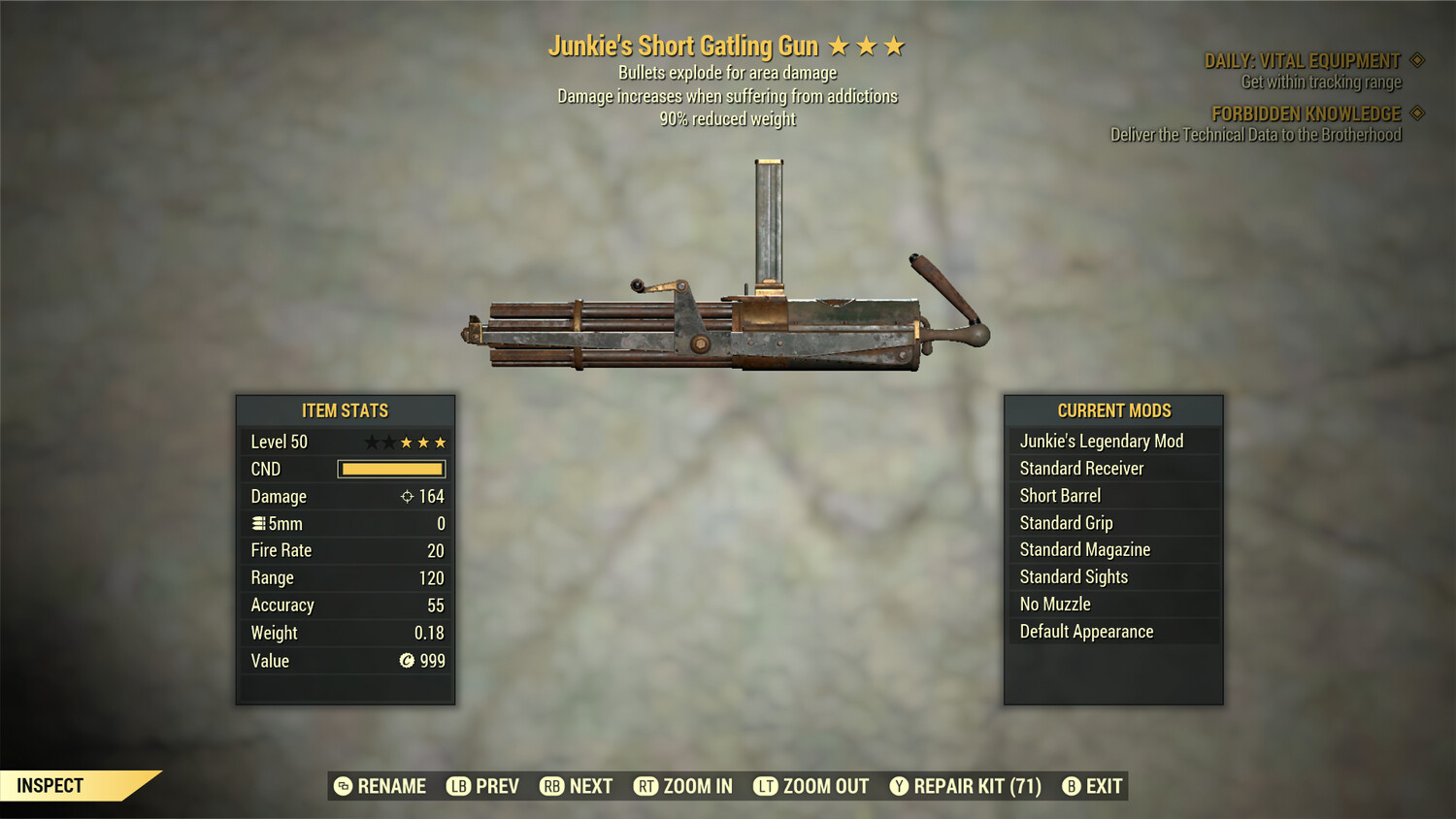 Junkie Explosive 90 Gatling Gun