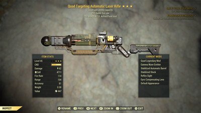 Quad 25/25 Non Ultracite Laser Rifle