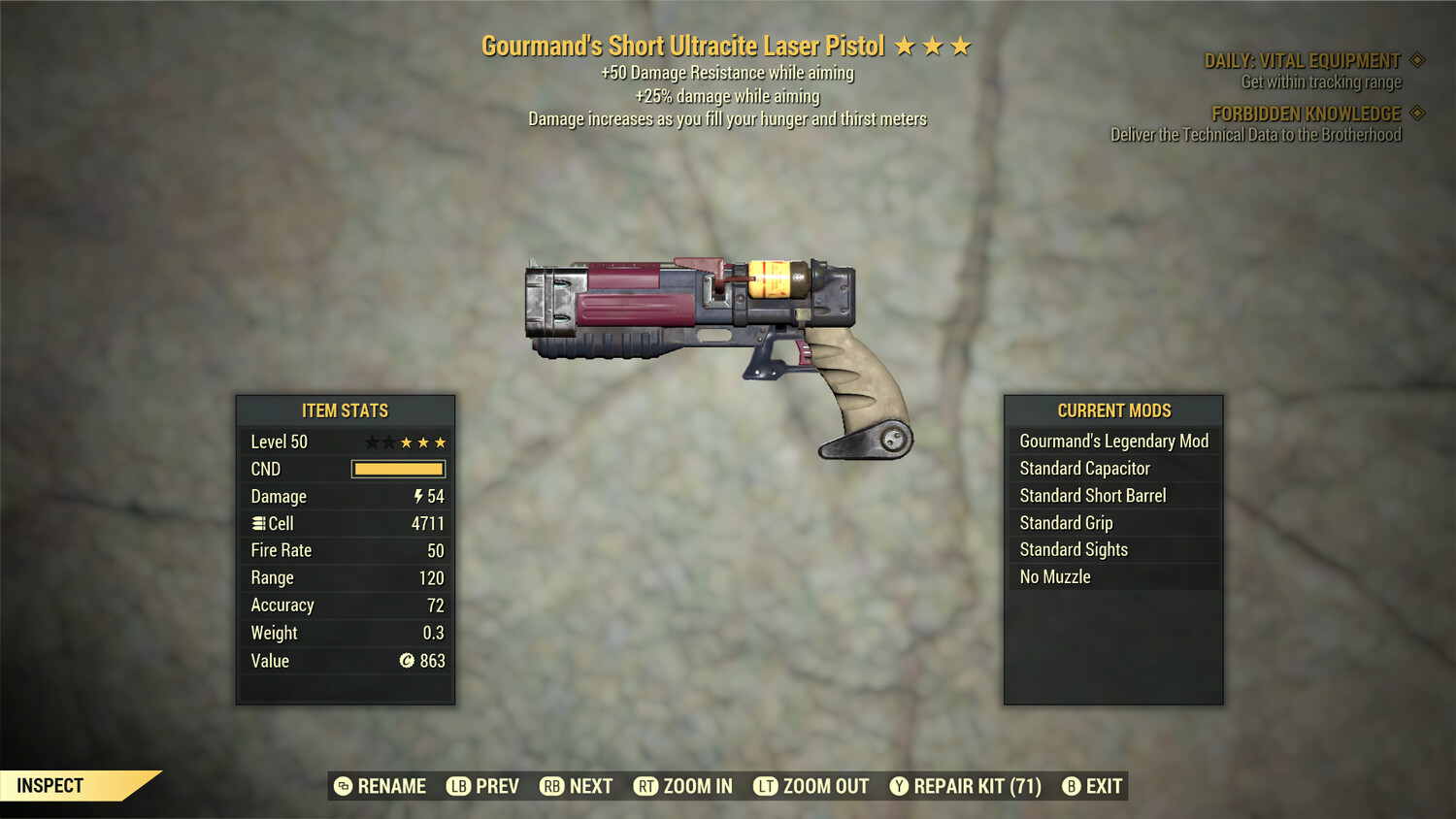 Gourmand 25/50 Laser Pistol/Rifle