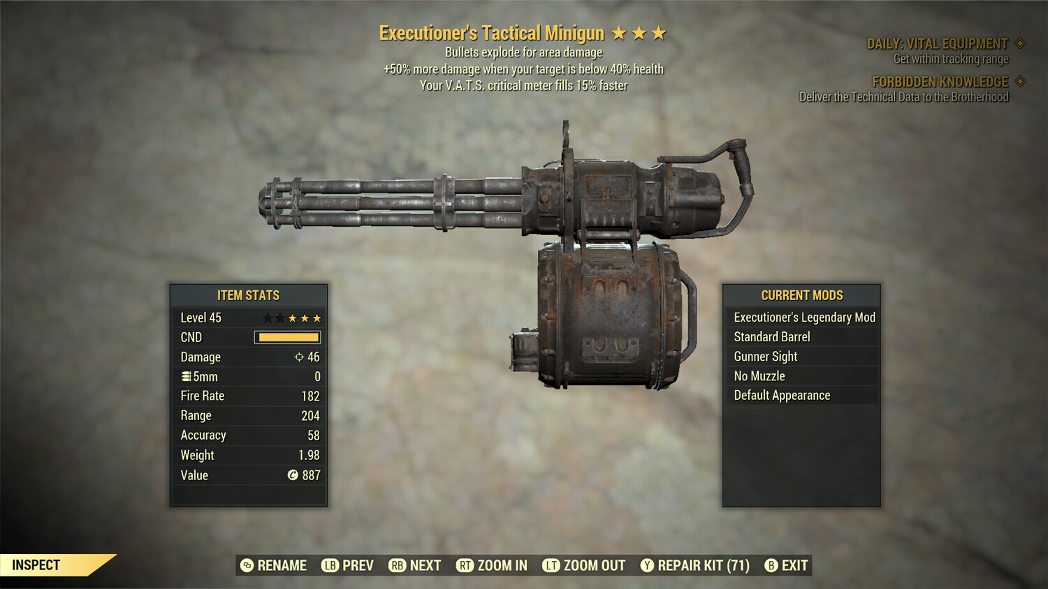 Executioners Explosive 15c Minigun