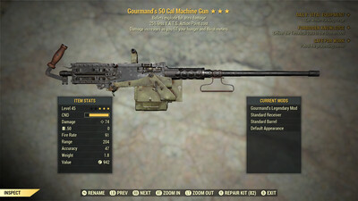 Gourmand Explosive 25 50-Cal Machine Gun