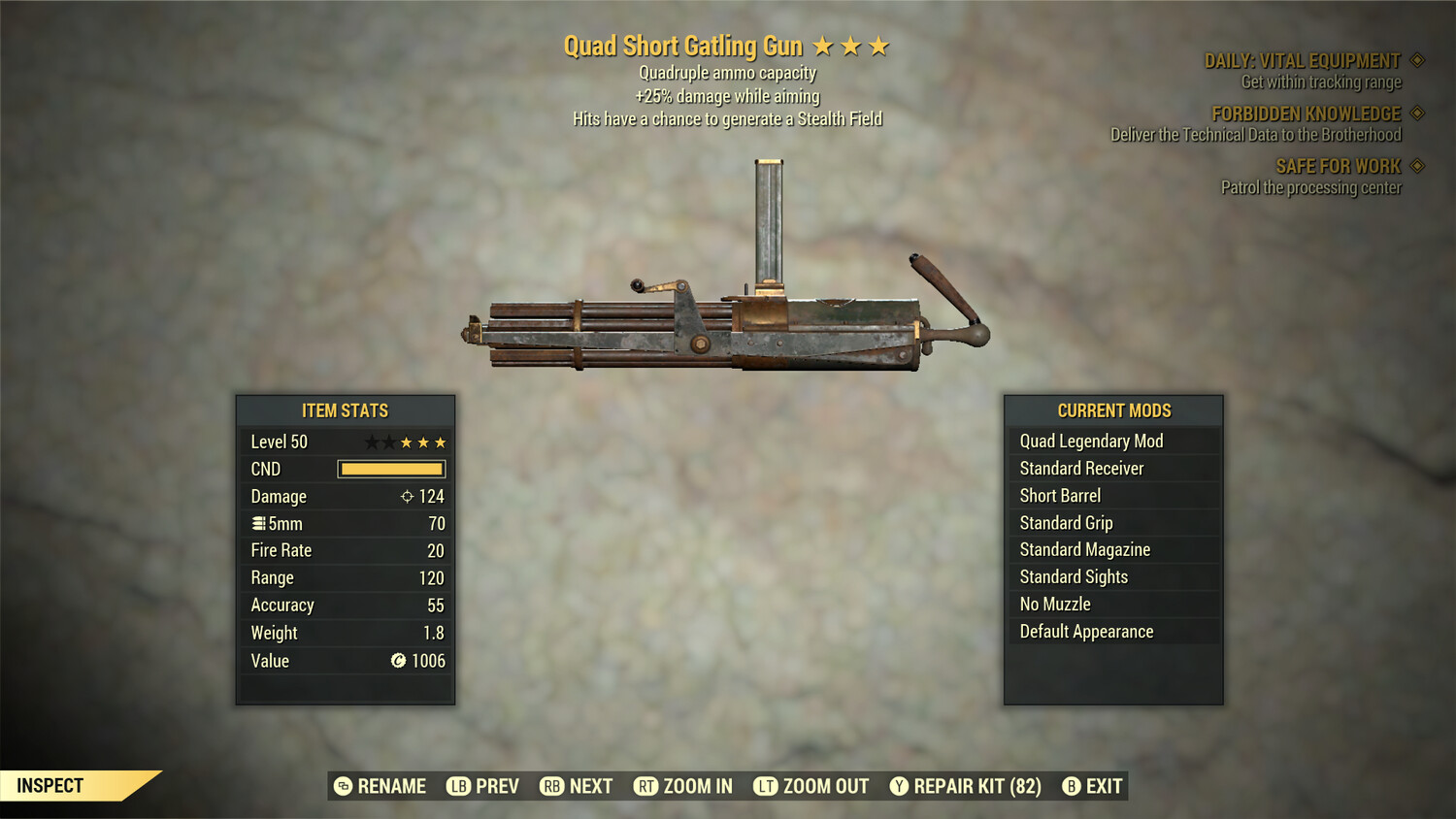 Quad 25/Stealth Gatling Gun