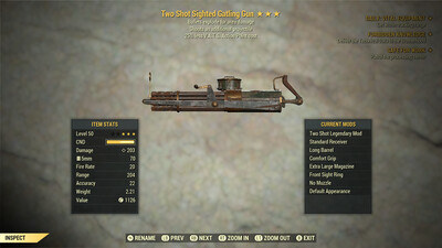 Two Shot Explosive 25 Gatling Gun