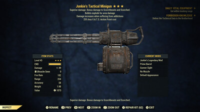 Junkie Explosive 25 Minigun