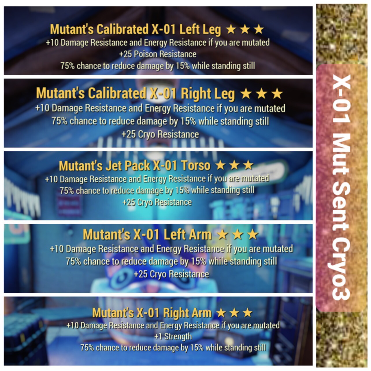 Mutant Cryo X3 Sentinel X01 Set