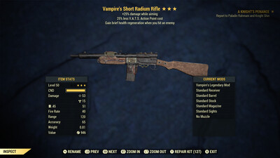 Vampire 25/25 Radium Rifle