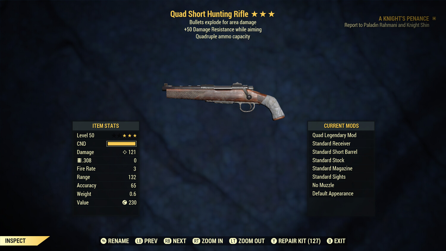 Quad Explosive 50 Hunting Rifle