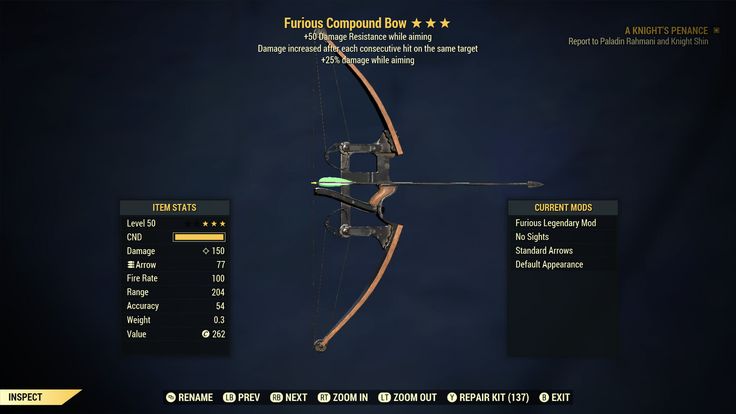 Furious 25/50 Compound Bow