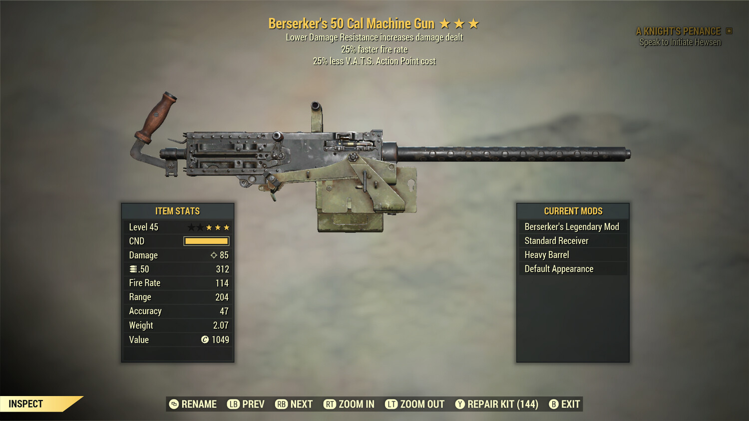Berserker 25/25 50-Cal Machine Gun