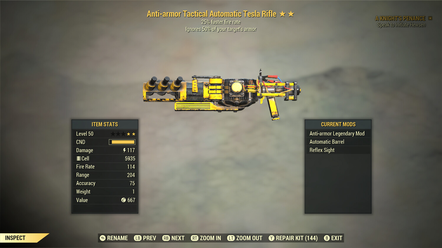 Anti Armor 25 Tesla Rifle