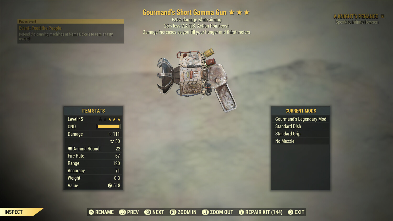 Gourmand 25/25 Gamma Gun
