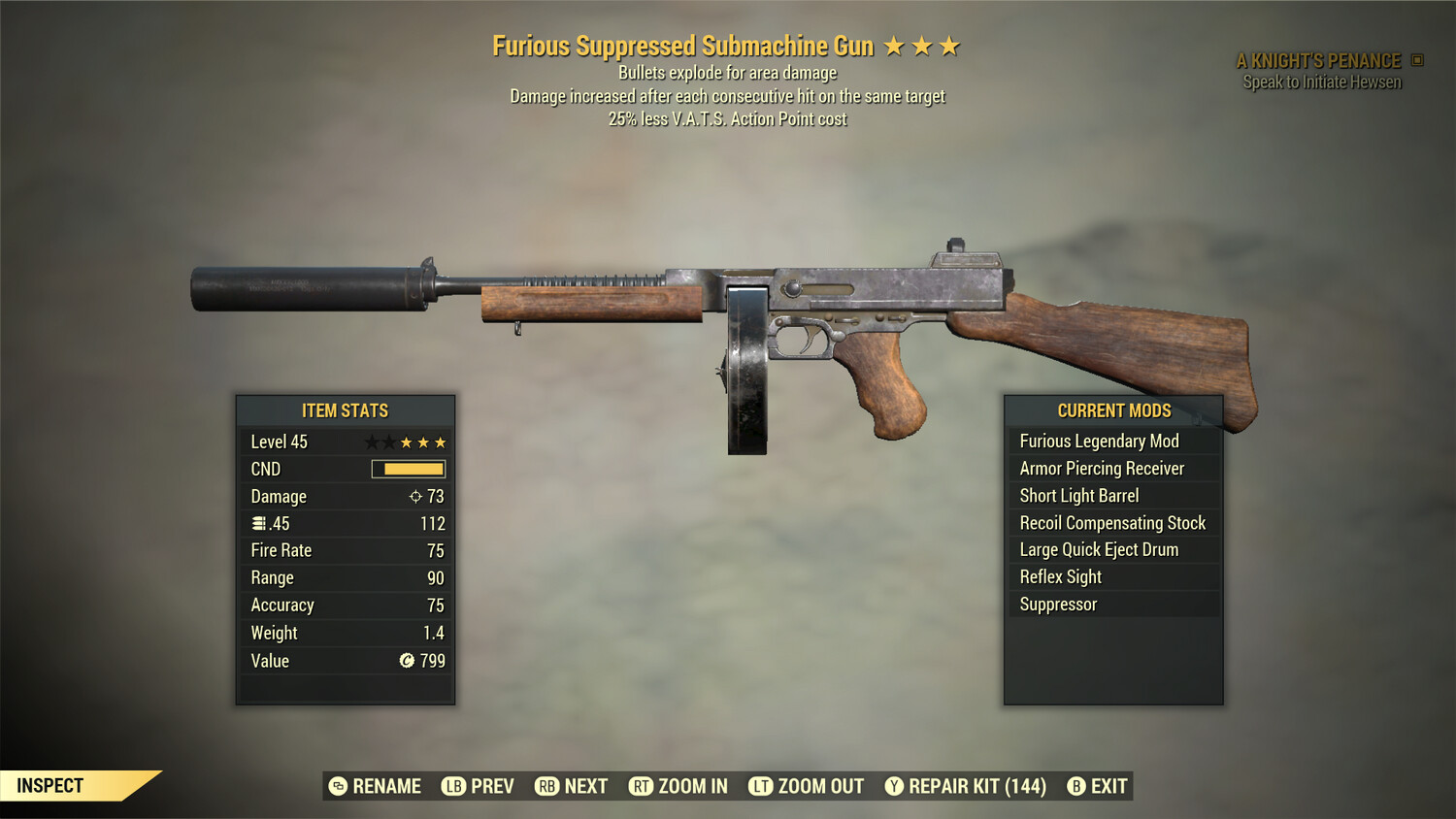 Furious Explosive 25 Submachine Gun