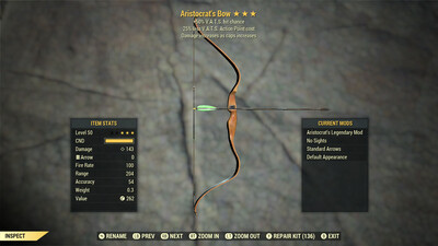 Aristocrat 50/25 Bow