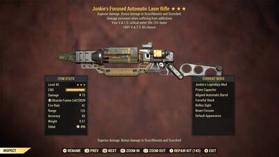 Junkie 50/15 Laser Rifle