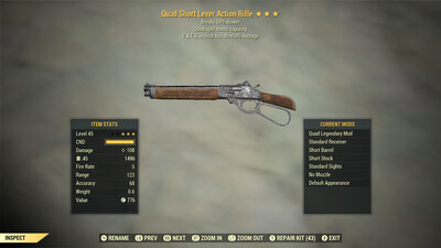 Quad 50/Durability Lever Action Rifle