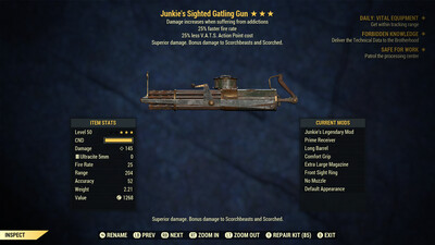 Junkie 25/25 Gatling Gun