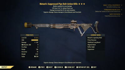 Mutant Explosive 25 Pipe Rifle