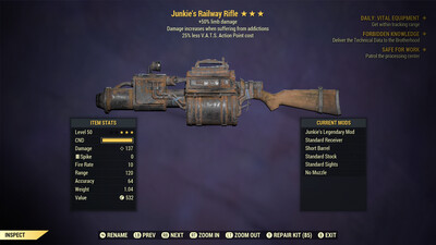 Junkie 50/25 Railway Rifle