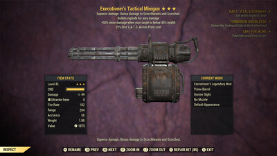 Executioners Explosive 25 Minigun