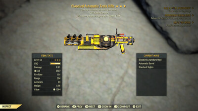 Bloodied 25/Stealth Tesla Rifle