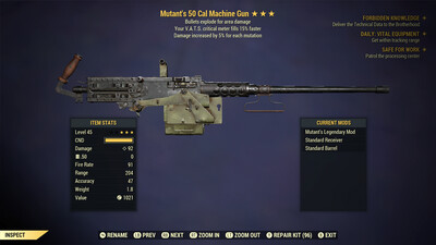 Mutant Explosive 15 50-cal Machine Gun