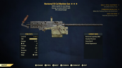 Nocturnal Explosive 90 50-cal Machine Gun