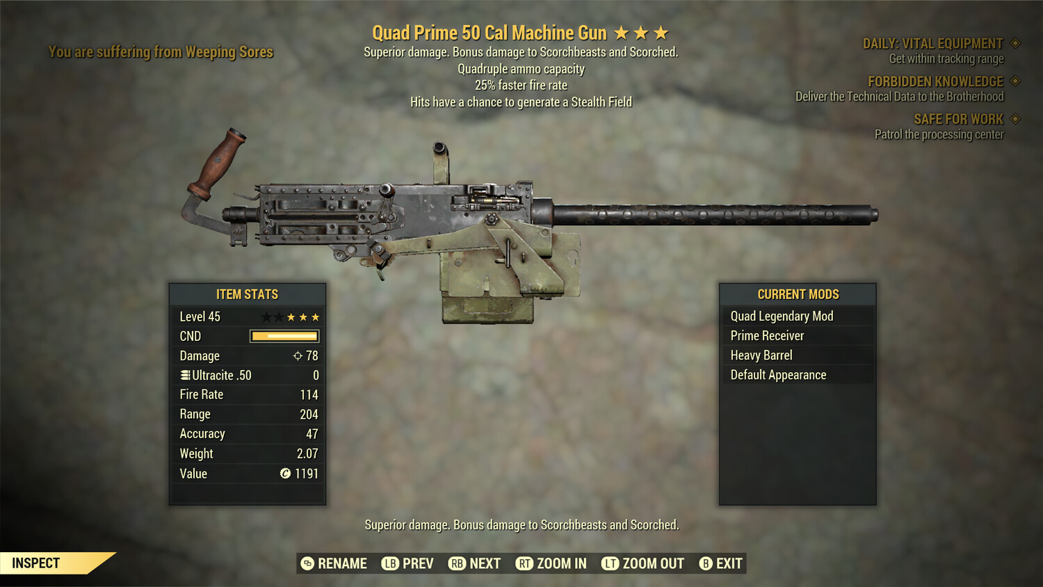 Quad 25/Stealth 50-cal Machine Gun