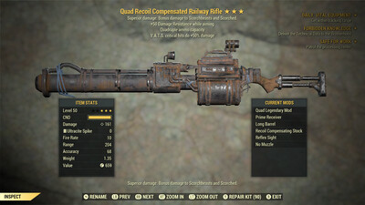 Quad 50/50 Railway Rifle