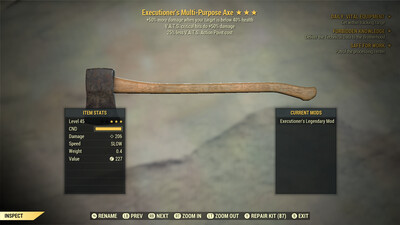 Executioners 50/25 Axe