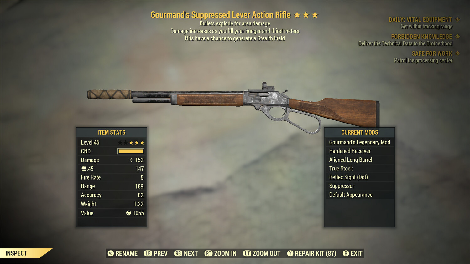 Gourmand Explosive Stealth Lever Action