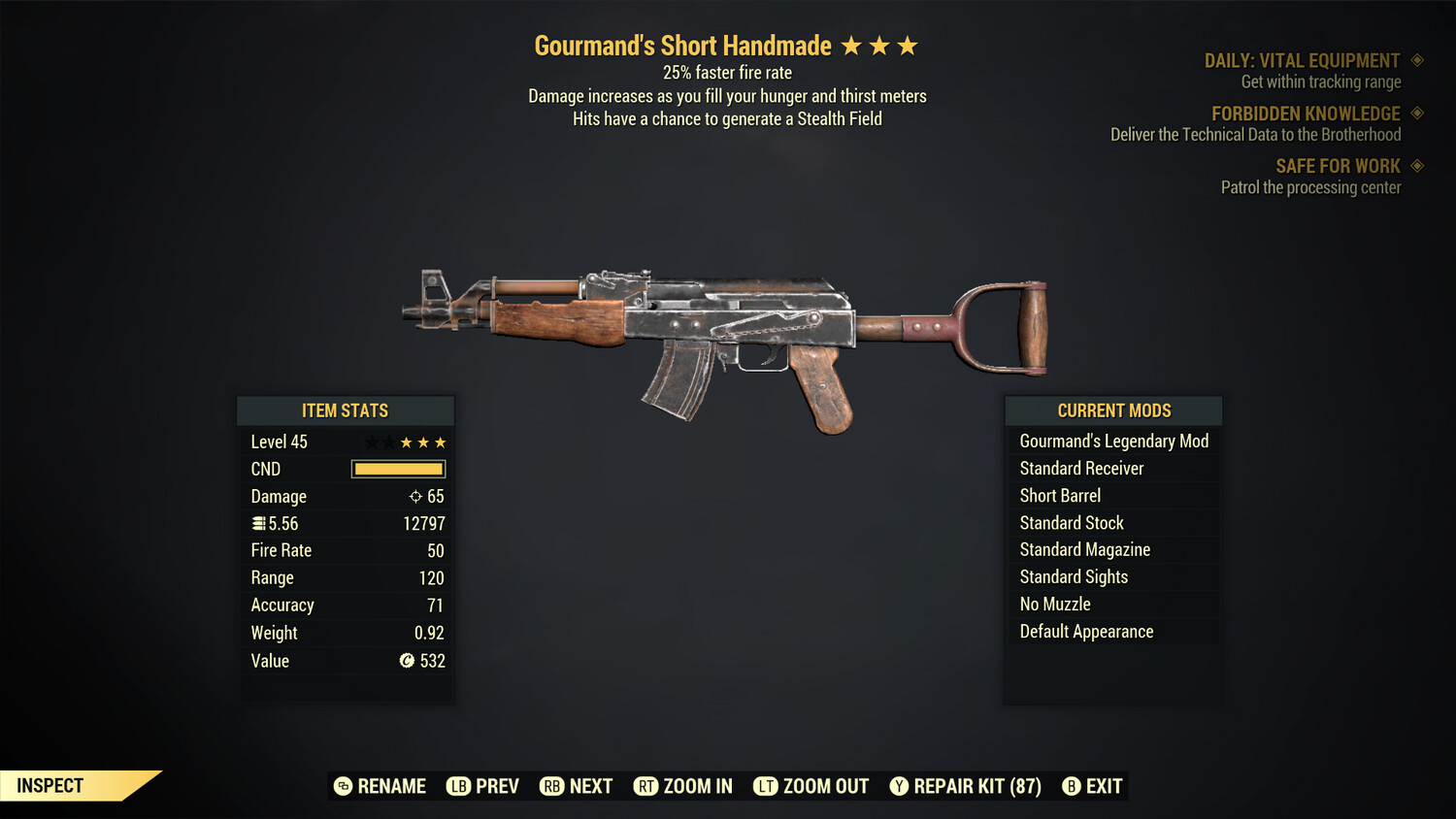 Gourmand 25/Stealth Handmade