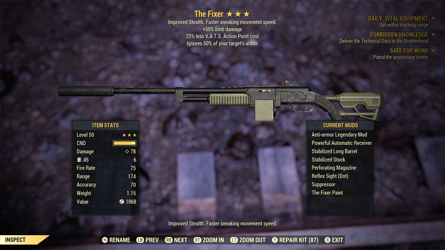 Unbreakable The Fixer: Anti Armor 50L/25