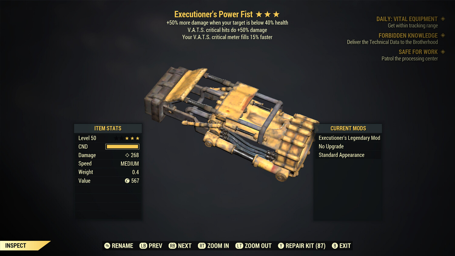 Executioners 50/15 Power Fist