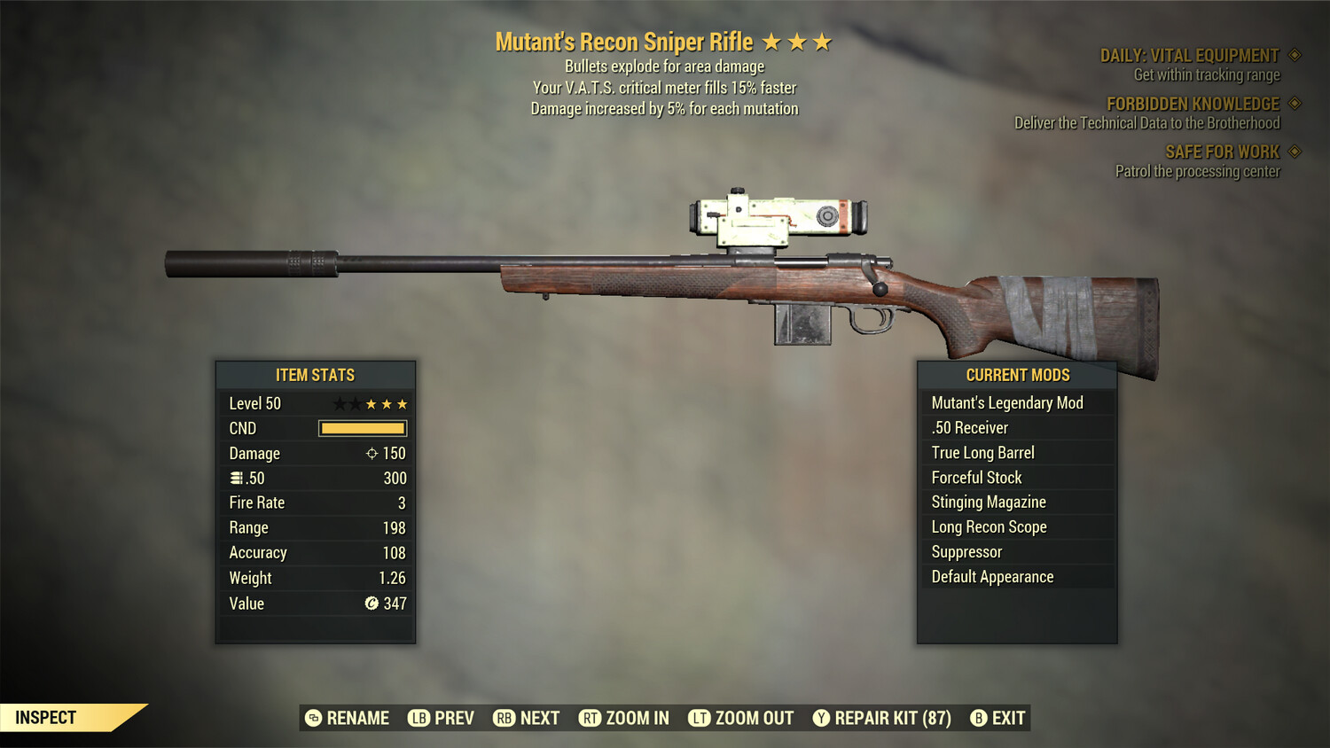 Mutant Explosive 15 Hunting Rifle