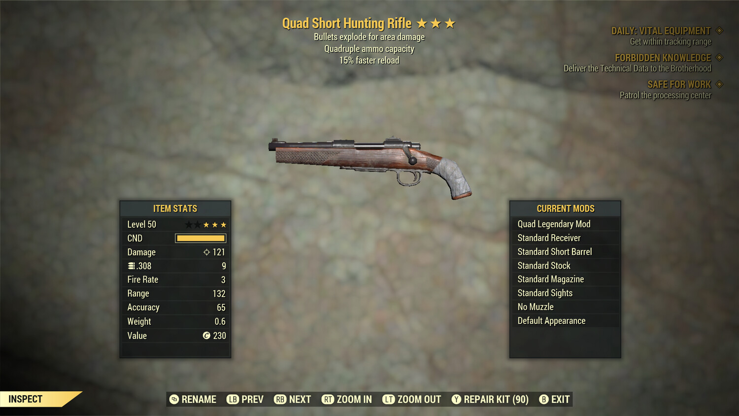 Quad Explosive 15 Hunting Rifle